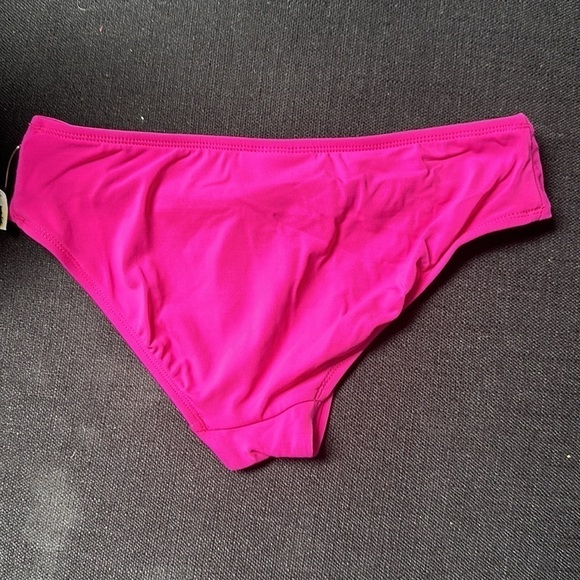 Bikini Bottom Hot Pink Small Robin Piccone Women's Olivia Knot Front Hipster - Picture 8 of 15